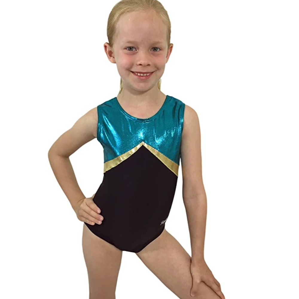 NEW! Smart Stretch Girl Gymnastics Leotard - Ribbon